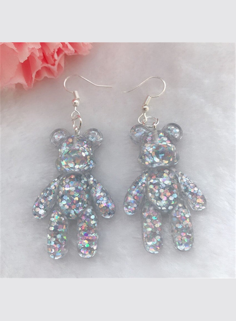 Y2k Kidcore Multicolor Bear Earrings
