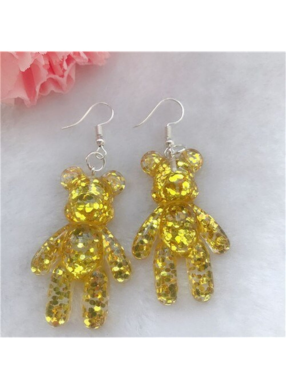 Y2k Kidcore Multicolor Bear Earrings