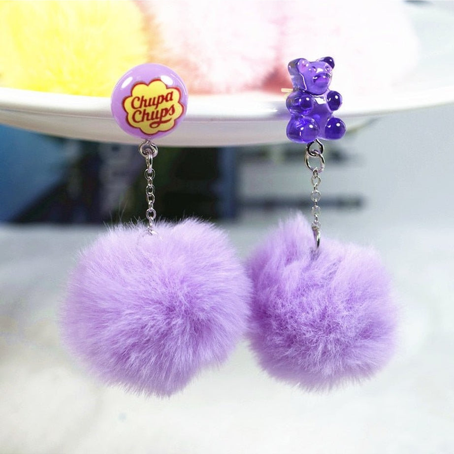 Y2k Kidcore Multicolor Candy Charms Earrings