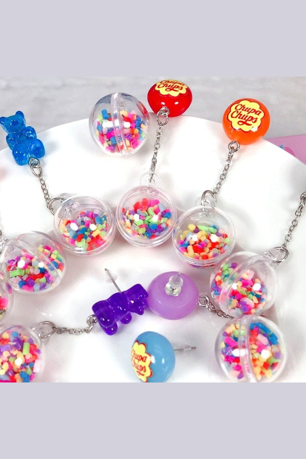 Y2k Kidcore Multicolor Candy Charms Earrings