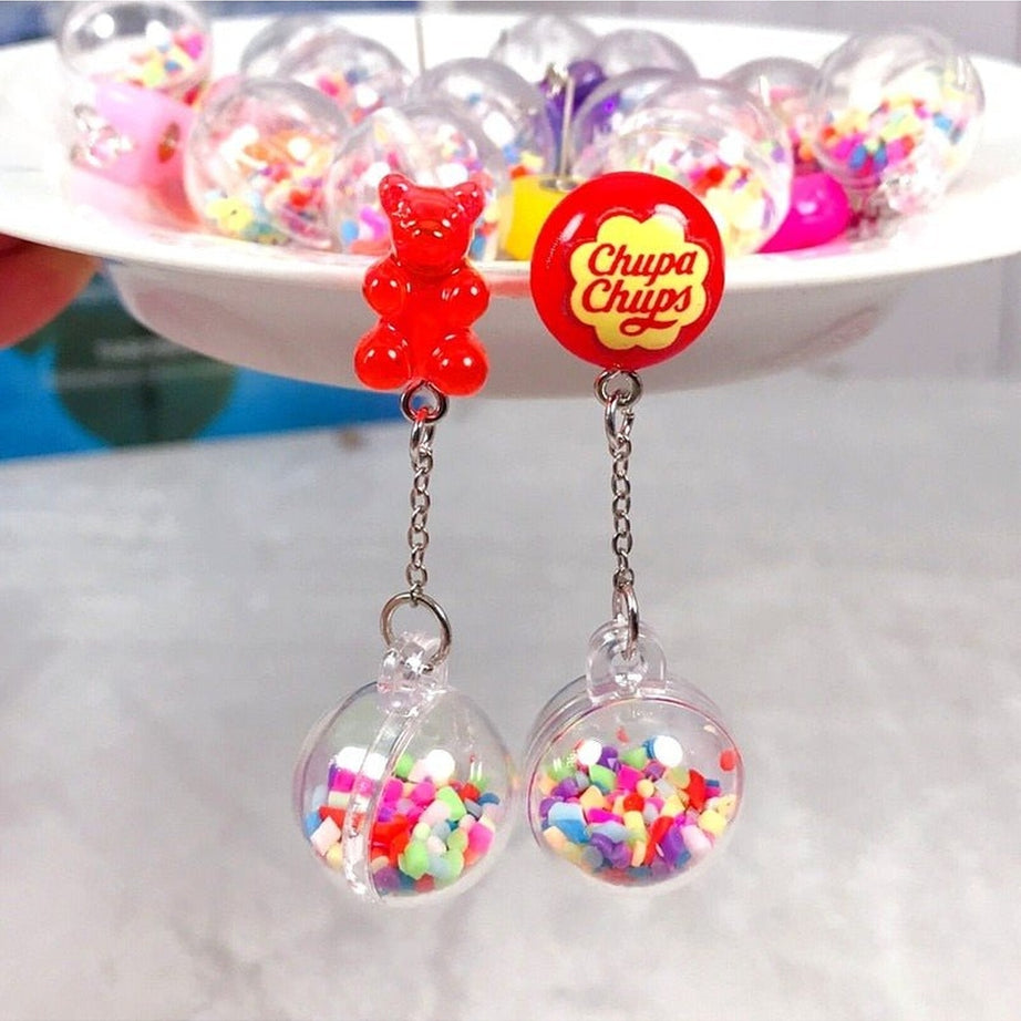 Y2k Kidcore Multicolor Candy Charms Earrings