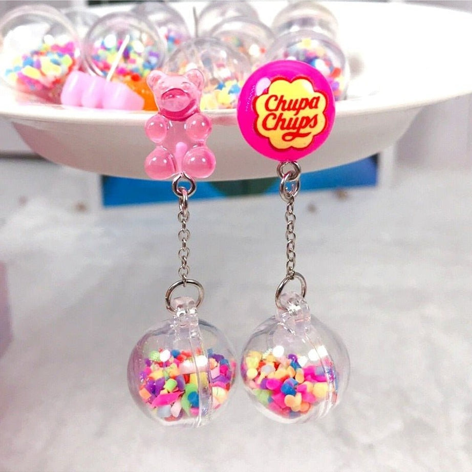 Y2k Kidcore Multicolor Candy Charms Earrings