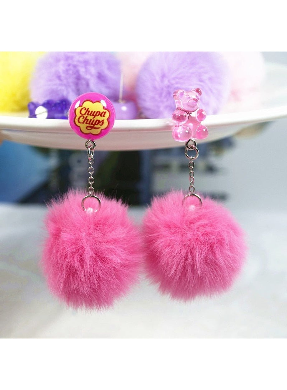 Y2k Kidcore Multicolor Candy Charms Earrings
