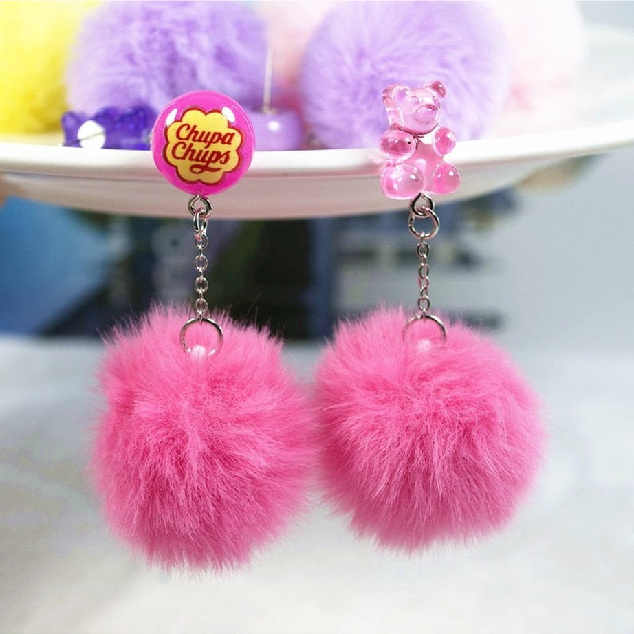 Y2k Kidcore Multicolor Candy Charms Earrings