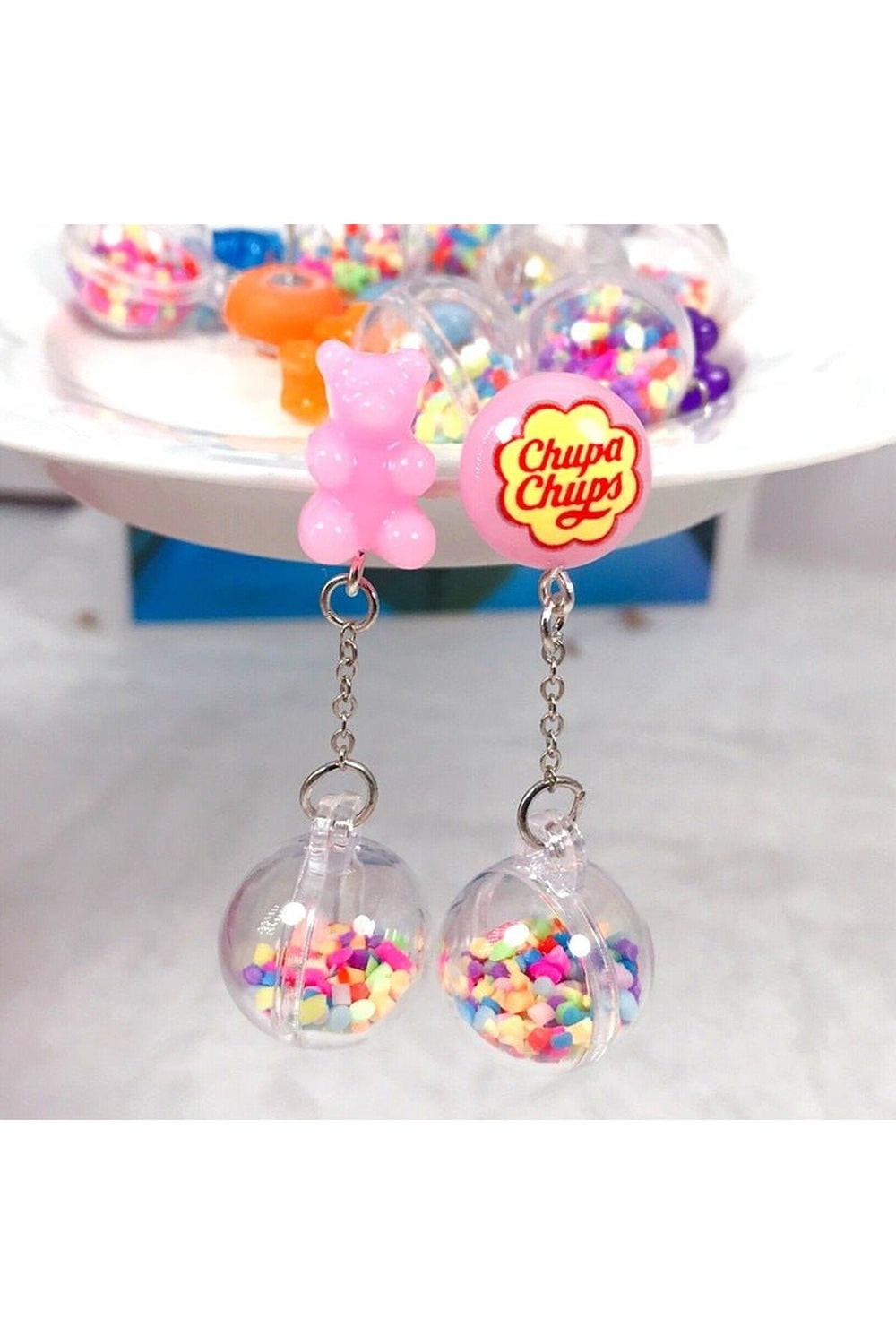 Y2k Kidcore Multicolor Candy Charms Earrings