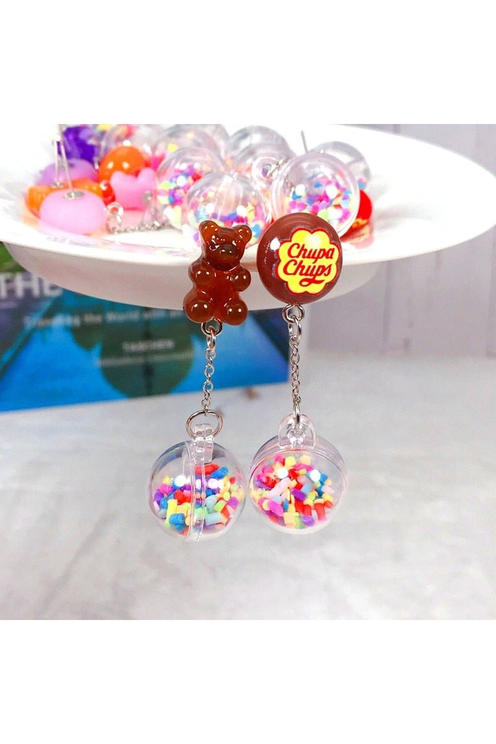 Y2k Kidcore Multicolor Candy Charms Earrings