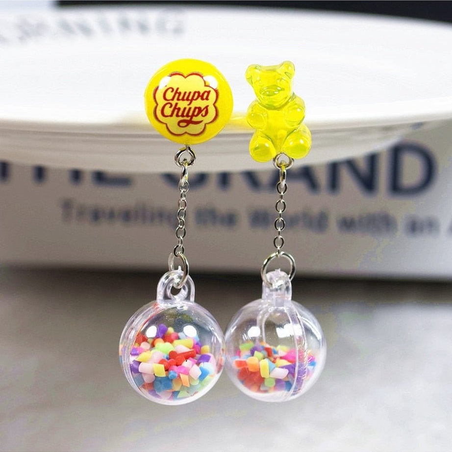 Y2k Kidcore Multicolor Candy Charms Earrings