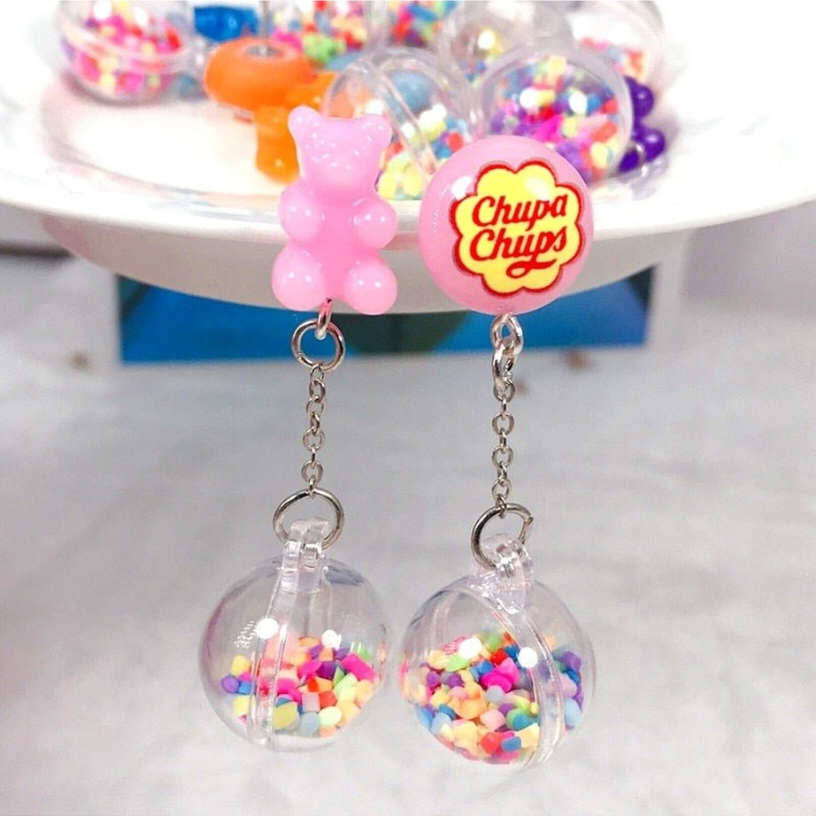 Y2k Kidcore Multicolor Candy Charms Earrings