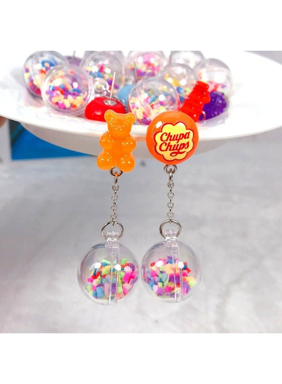 Y2k Kidcore Multicolor Candy Charms Earrings