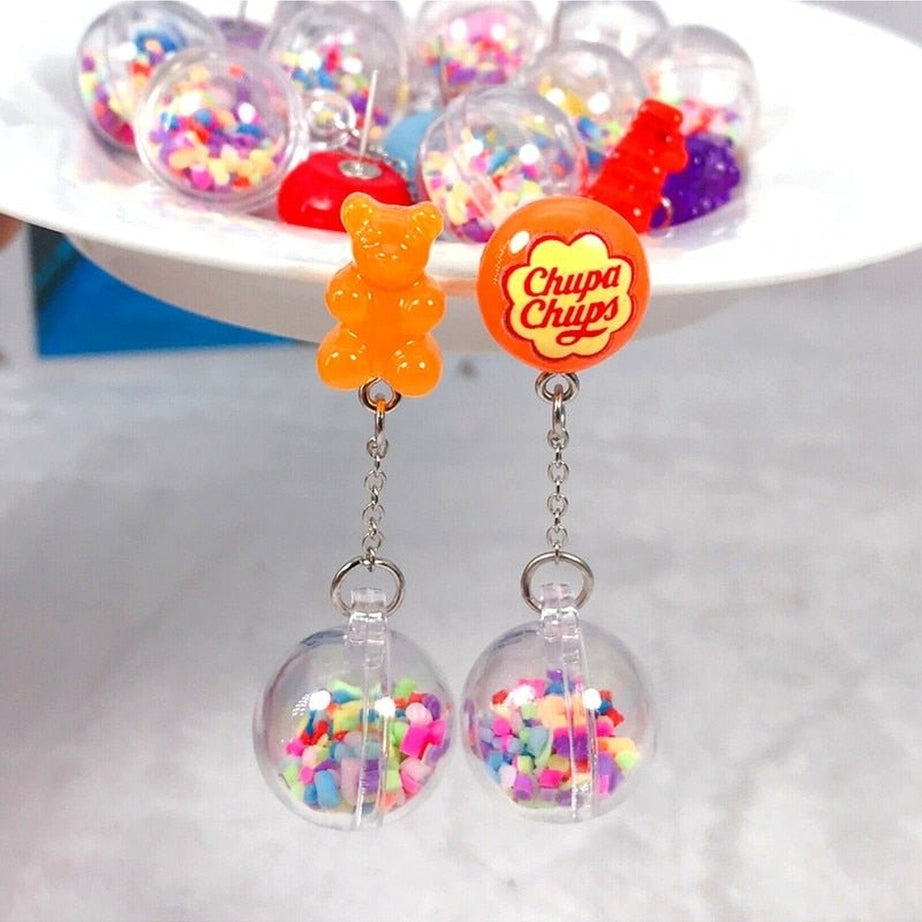 Y2k Kidcore Multicolor Candy Charms Earrings