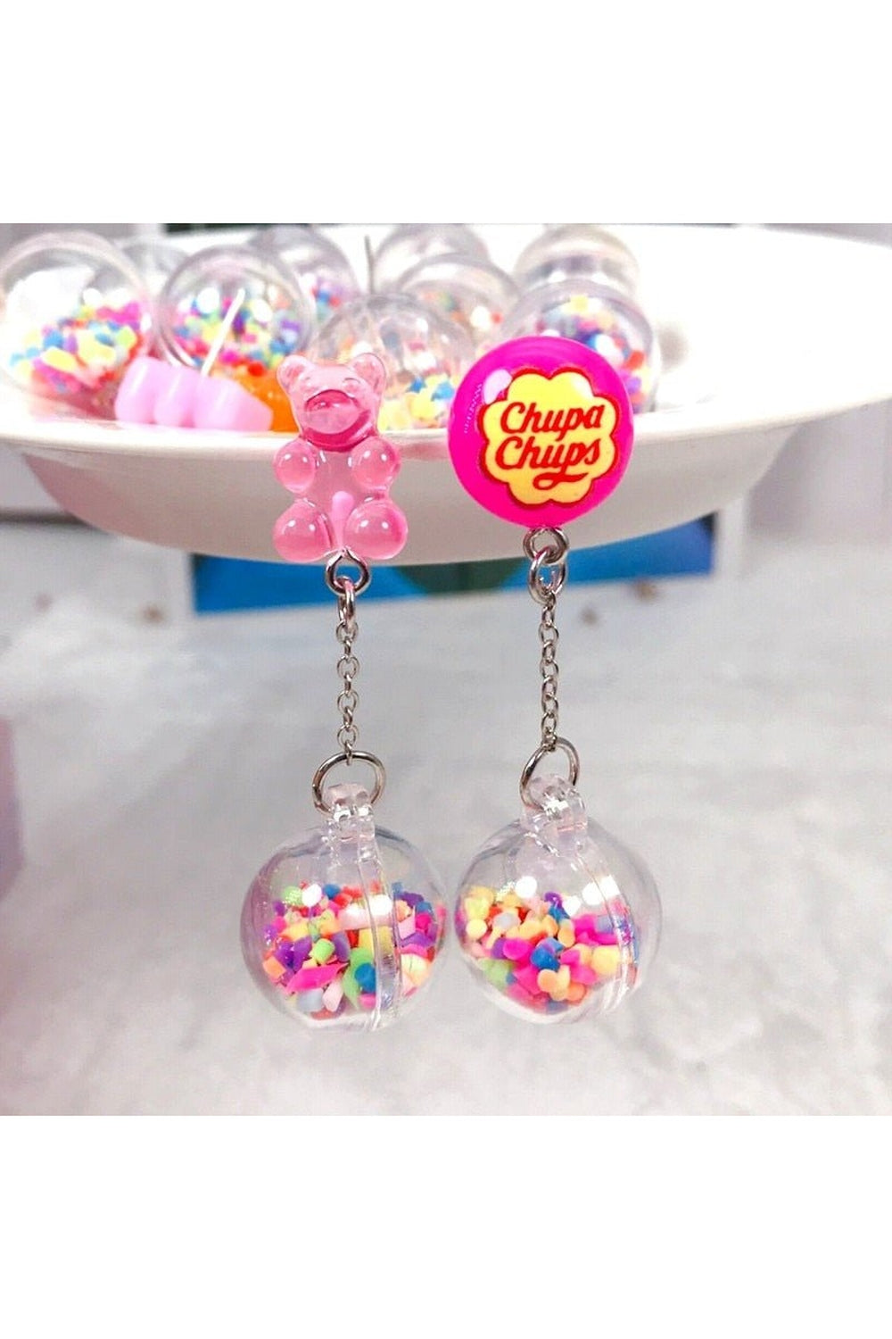 Y2k Kidcore Multicolor Candy Charms Earrings