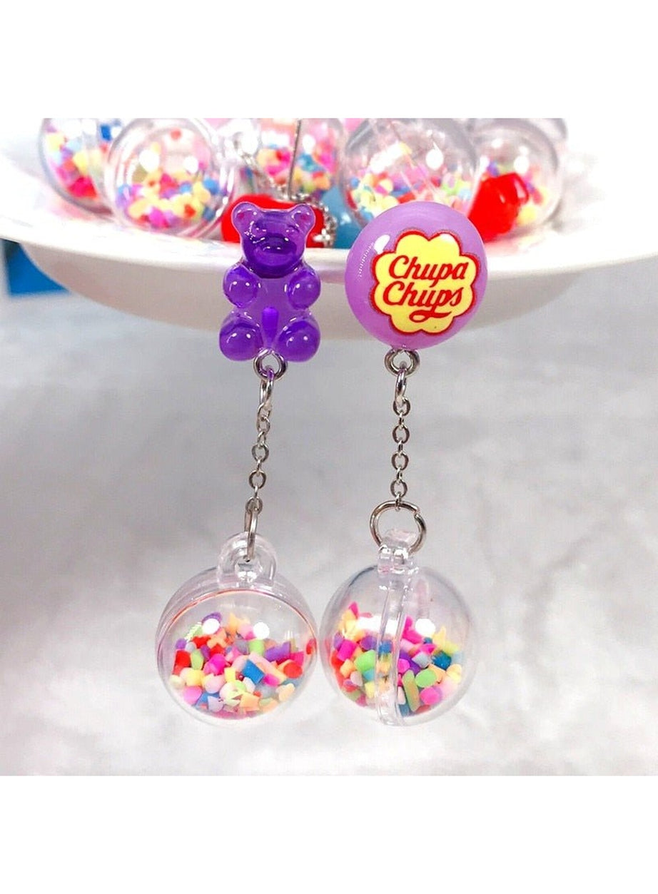 Y2k Kidcore Multicolor Candy Charms Earrings