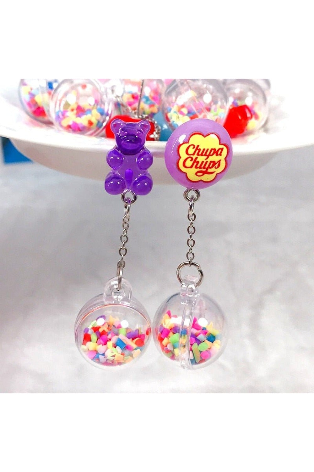 Y2k Kidcore Multicolor Candy Charms Earrings