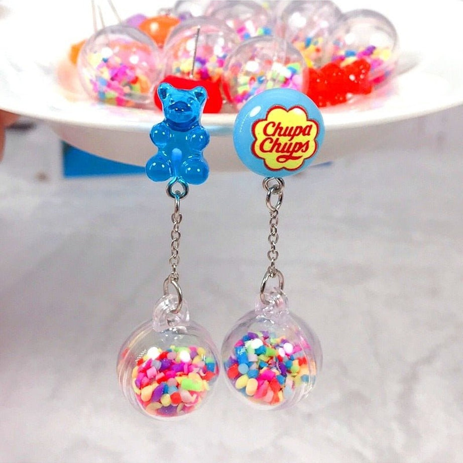 Y2k Kidcore Multicolor Candy Charms Earrings