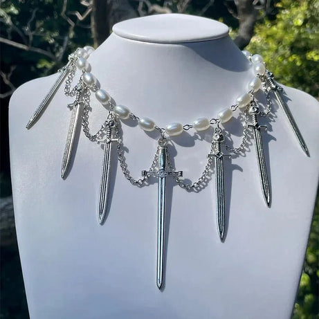 Knight’s Valor Pearl Choker - Chokers