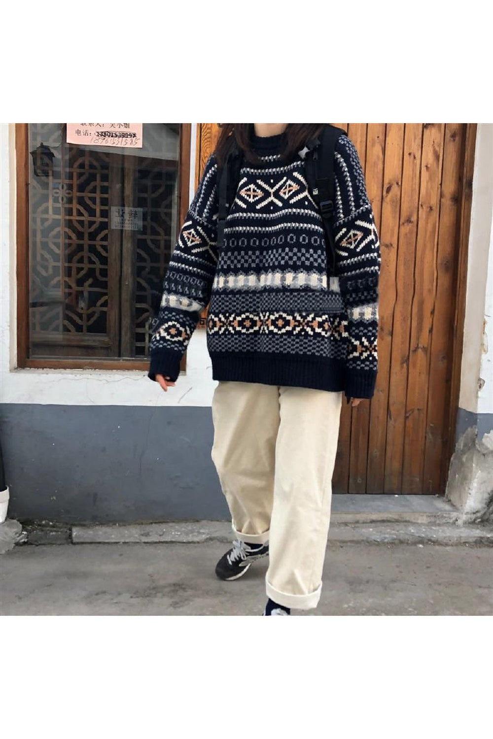 Y2k Knitted Retro Vintage Sweater