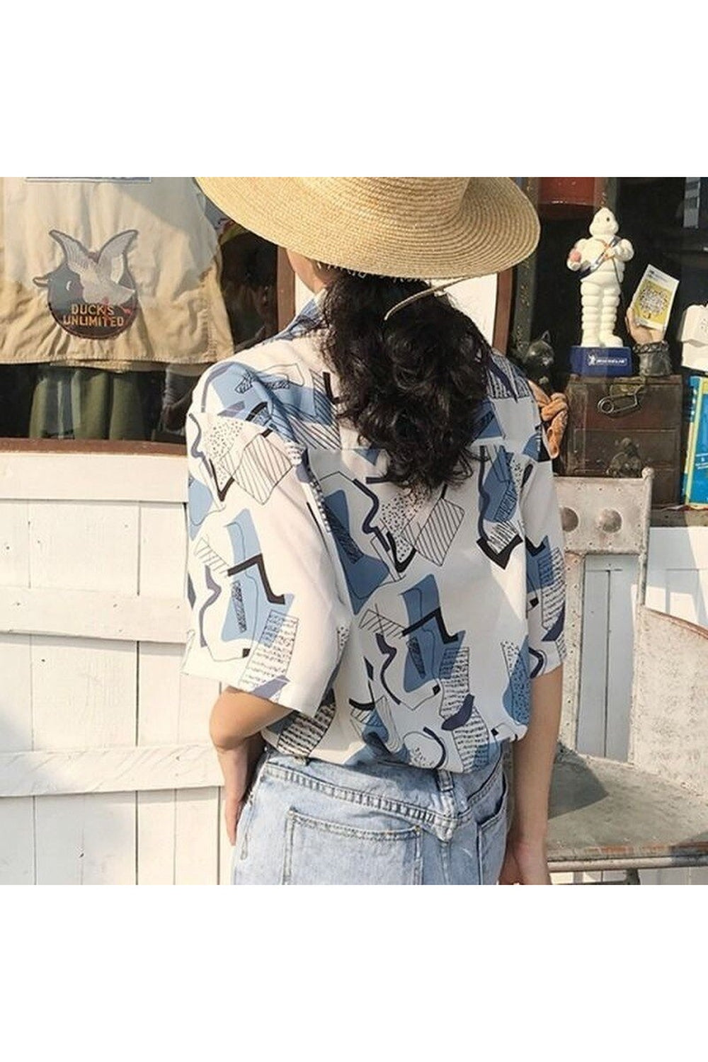 Y2k Korean Aesthetic Simple Shirt