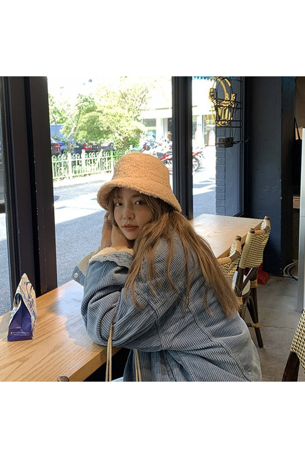 Y2k Korean Artificial Fur Hat