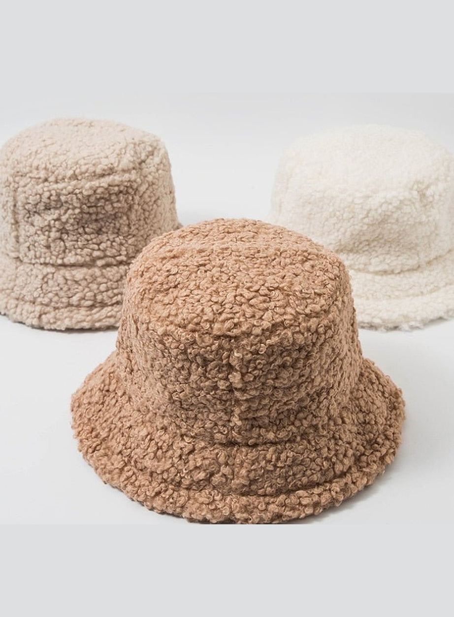 Y2k Korean Artificial Fur Hat