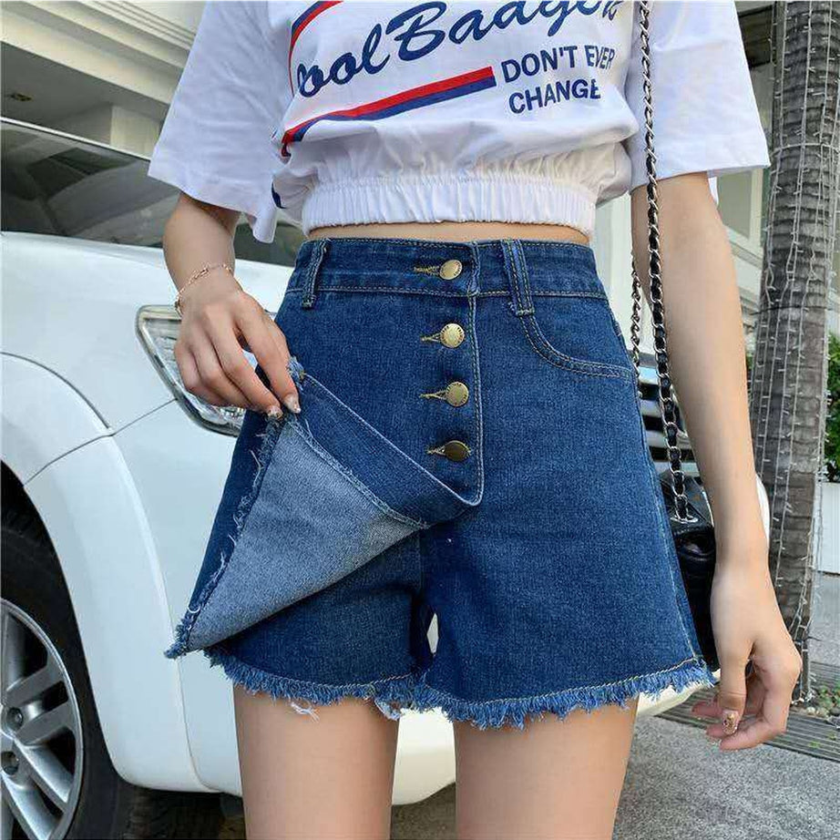 Y2k Korean Casual Denim Skirt