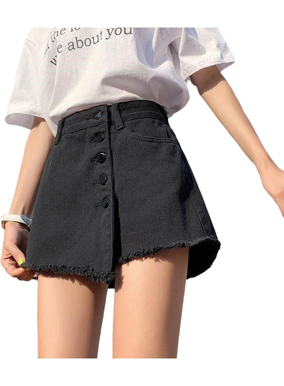Y2k Korean Casual Denim Skirt