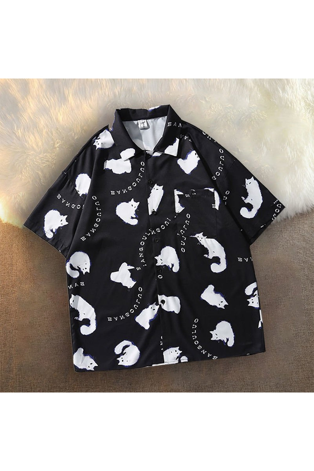 Y2k Korean Cat Shirt