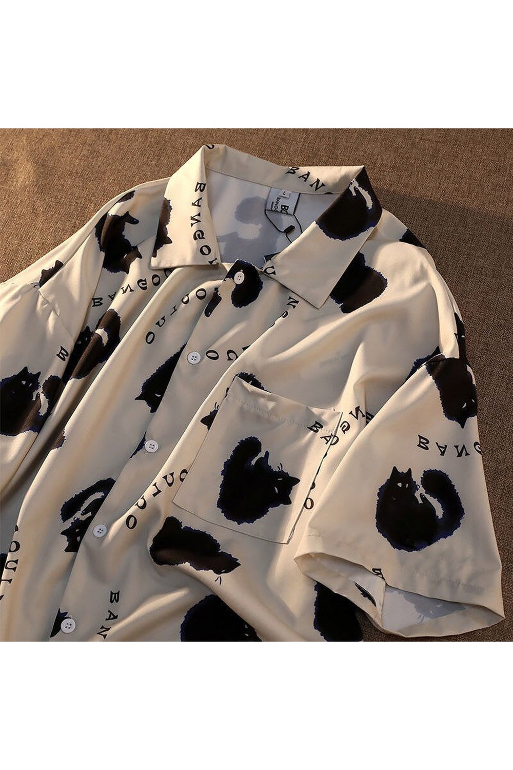 Y2k Korean Cat Shirt
