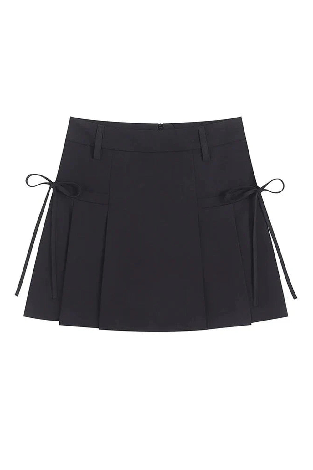 Y2k Korean Lace Up Pleated Summer Skirt