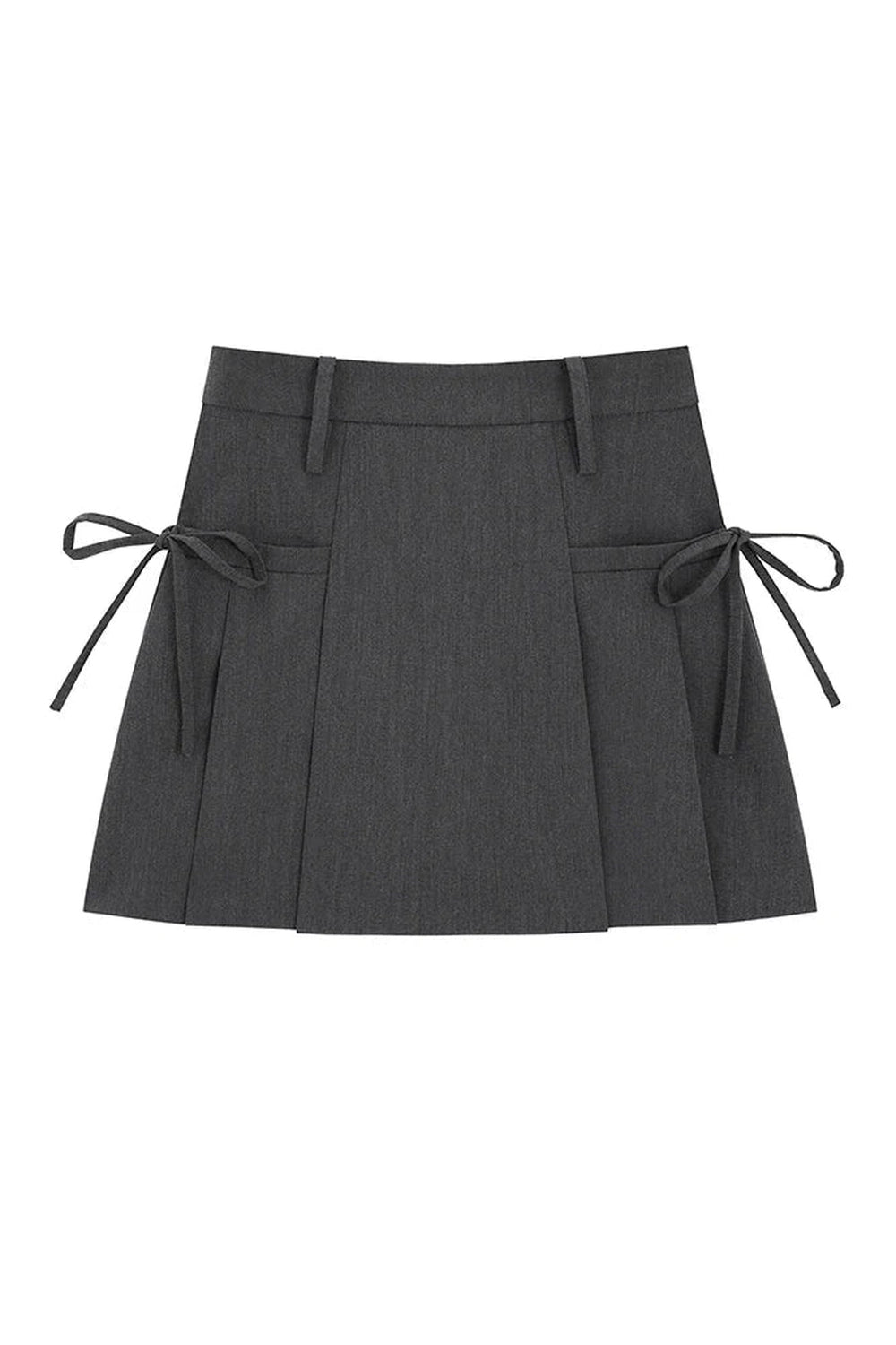 Y2k Korean Lace Up Pleated Summer Skirt