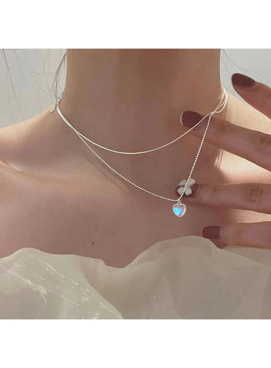 Y2k Korean Love Clavicle Necklace