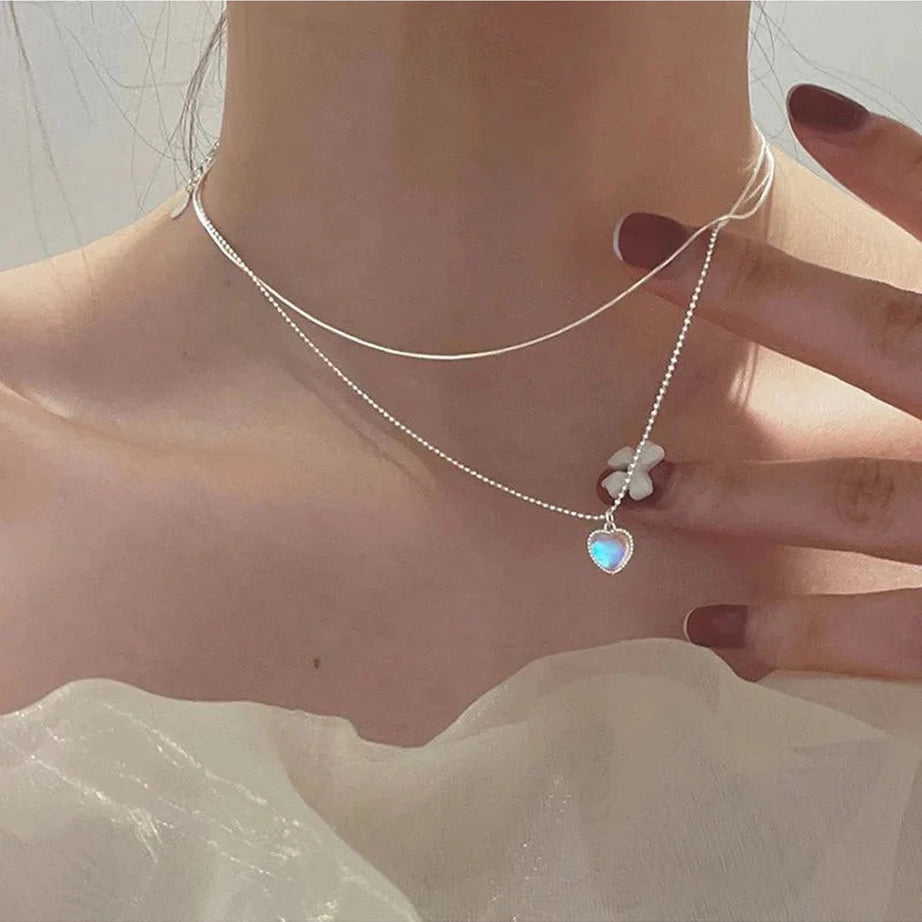 Y2k Korean Love Clavicle Necklace