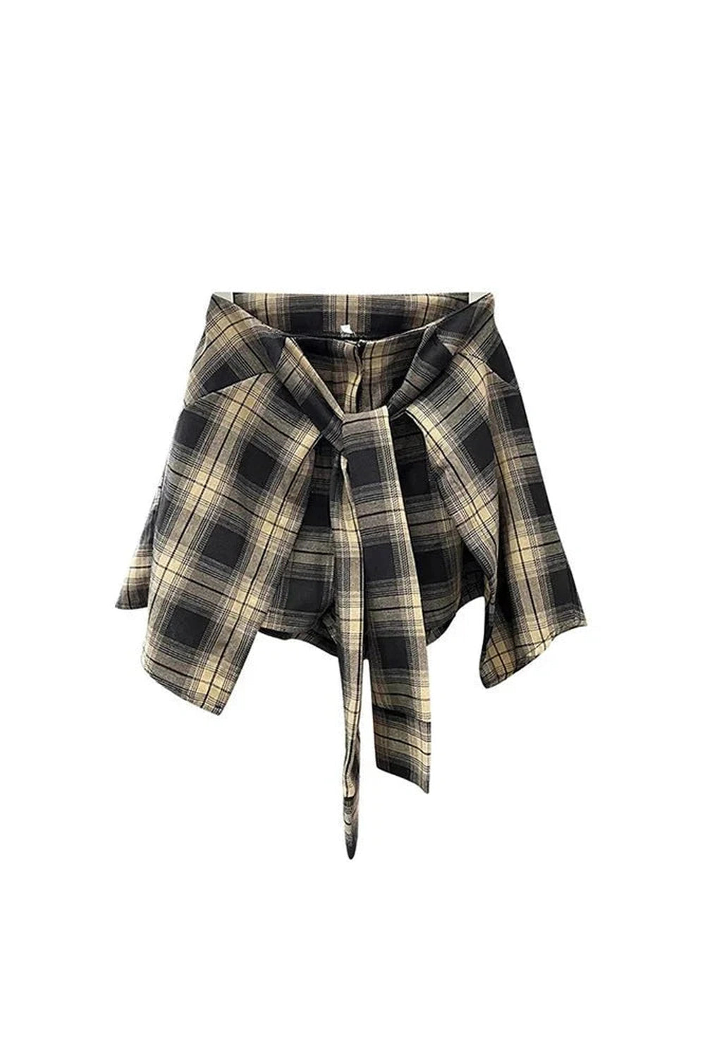 Y2k Korean Plaid Pleated Skirt