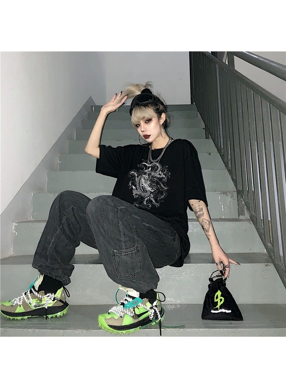 Y2k Korean Punk T-shirt