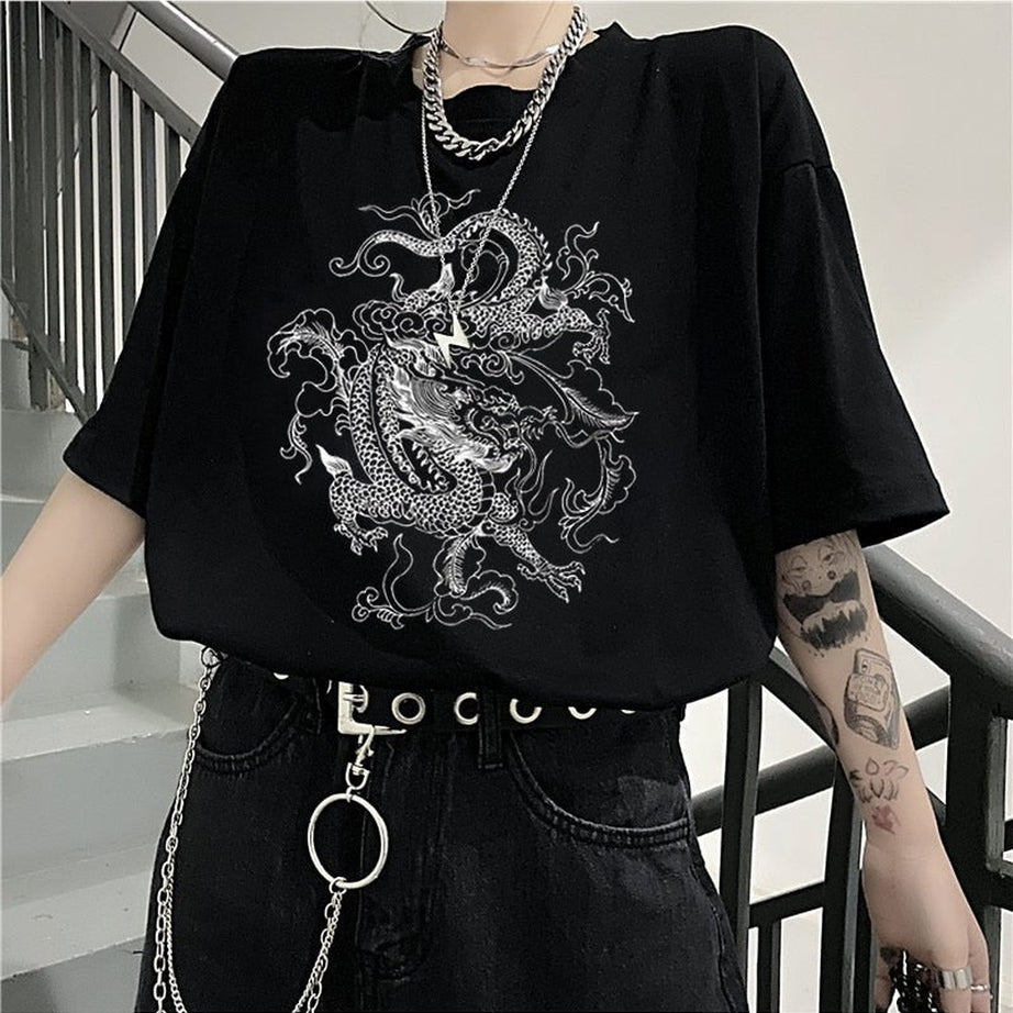 Y2k Korean Punk T-shirt