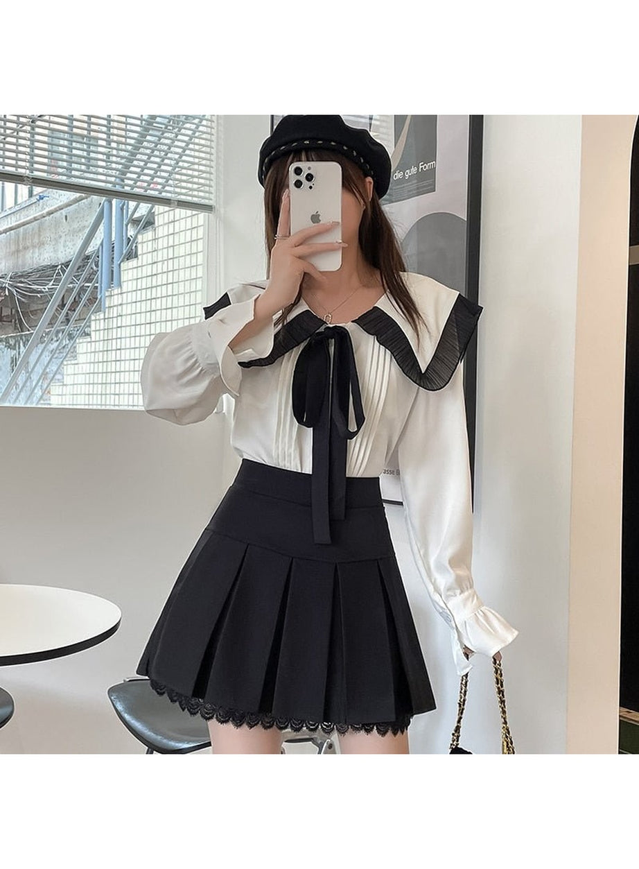 Y2k Korean Style A-line Short Skirt