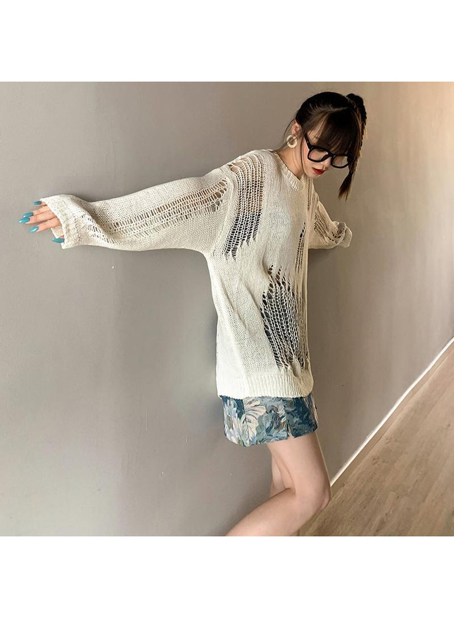 Y2k Korean Style Loose Sweater