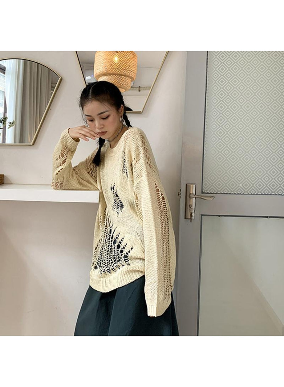 Y2k Korean Style Loose Sweater