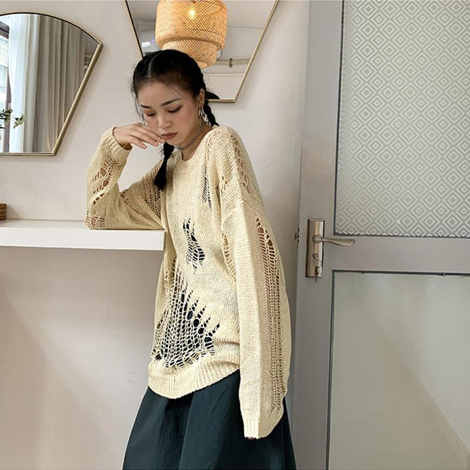Y2k Korean Style Loose Sweater