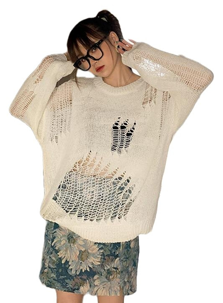 Y2k Korean Style Loose Sweater