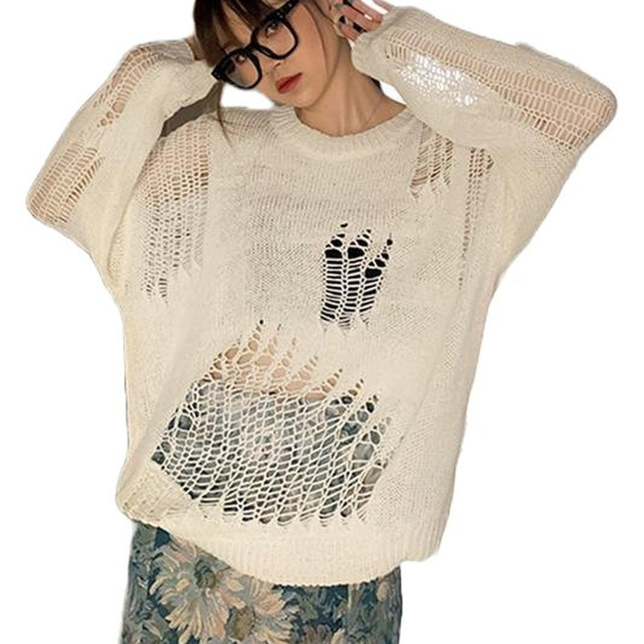 Y2k Korean Style Loose Sweater
