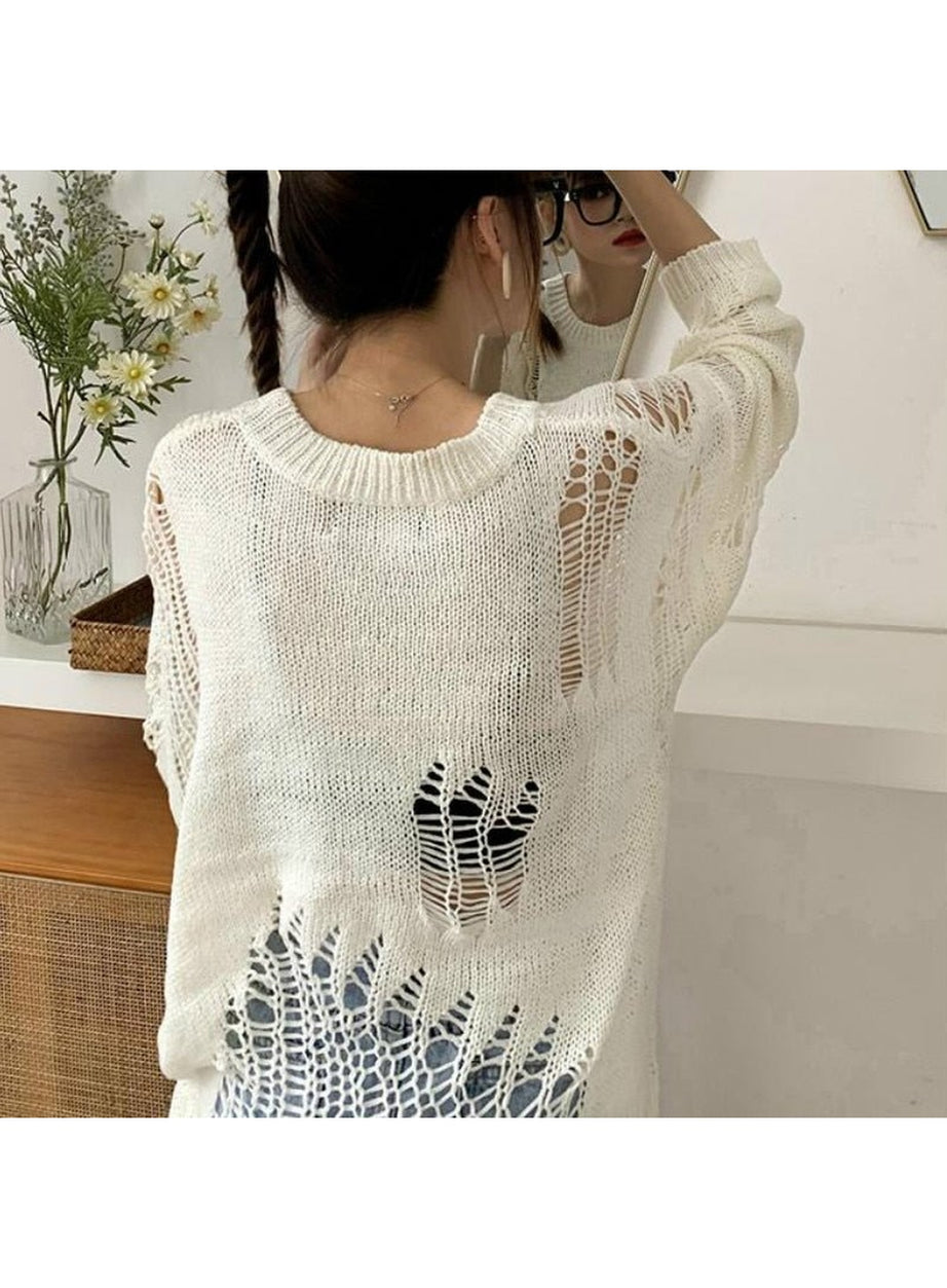 Y2k Korean Style Loose Sweater