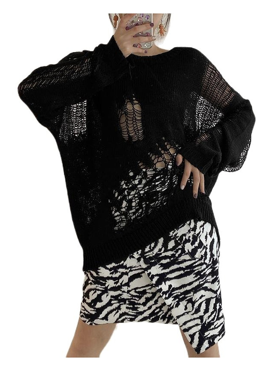 Y2k Korean Style Loose Sweater