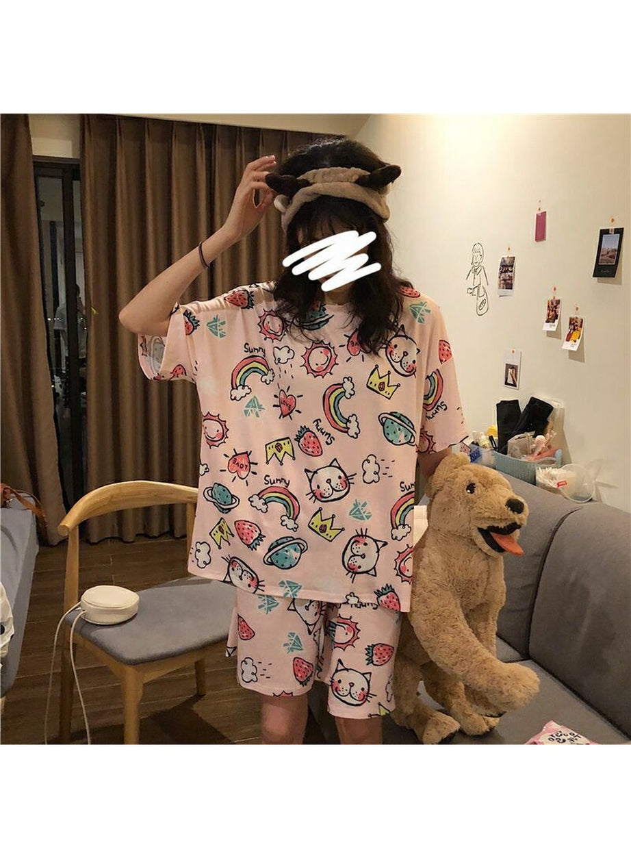 Y2k Korean Style Summer Pajama