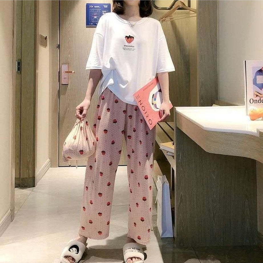 Y2k Korean Style Summer Pajama