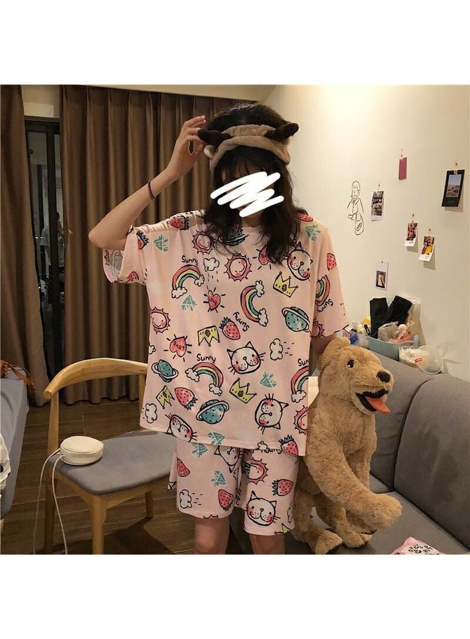 Y2k Korean Style Summer Pajama