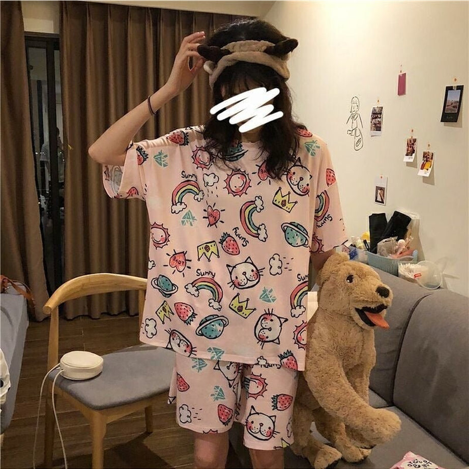 Y2k Korean Style Summer Pajama