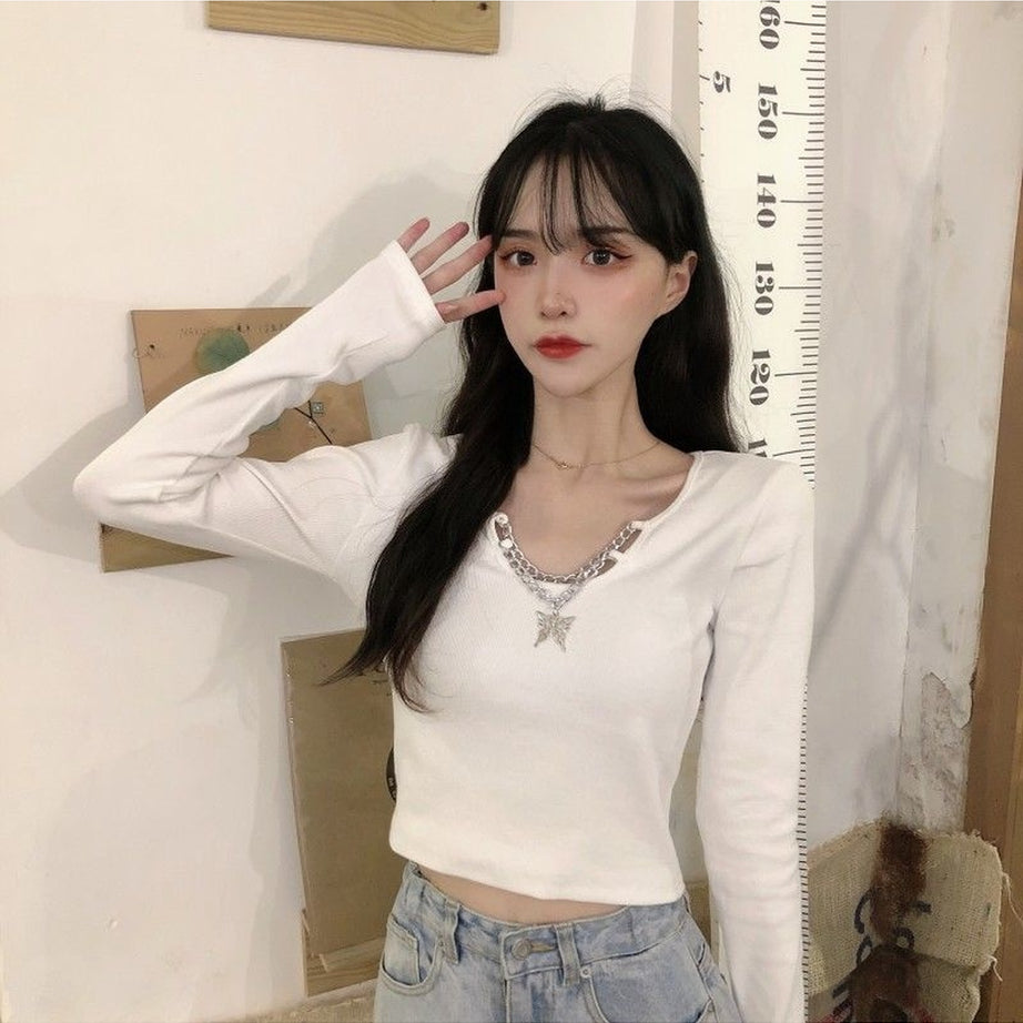 Y2k Korean Summer Long Sleeve T-shirt