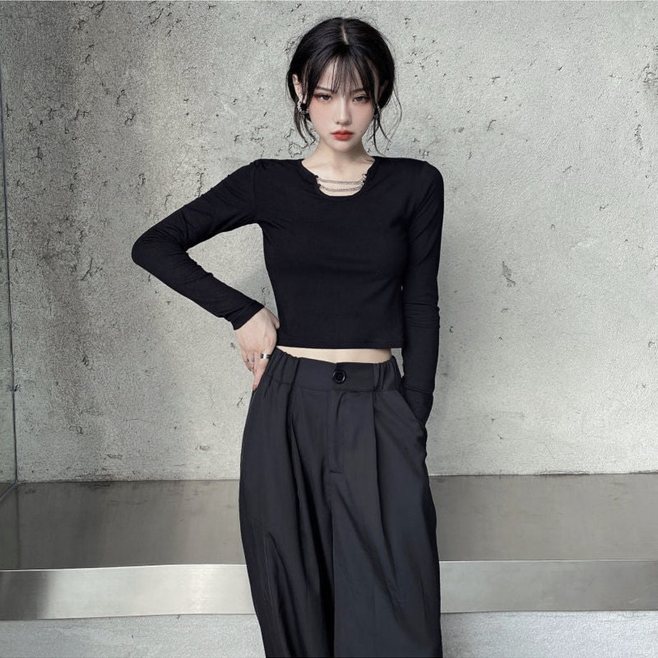 Y2k Korean Summer Long Sleeve T-shirt