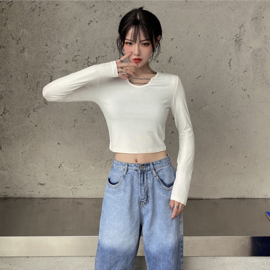 Y2k Korean Summer Long Sleeve T-shirt