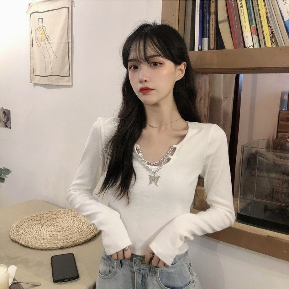 Y2k Korean Summer Long Sleeve T-shirt